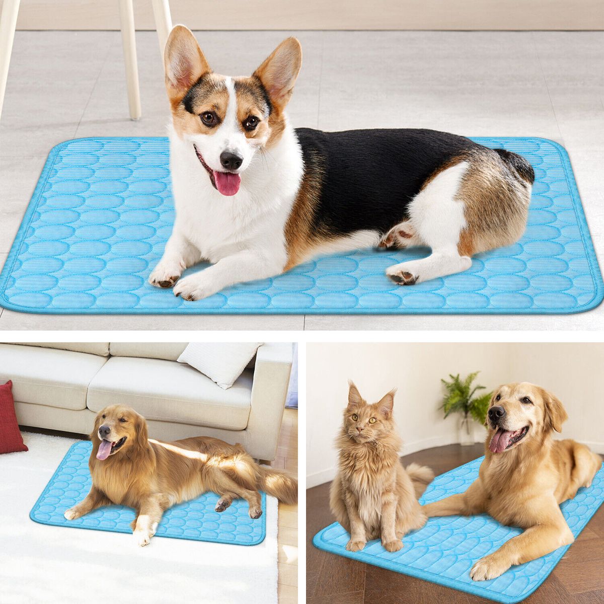 Pet Cooling Mat Cool Pad Cushion Dog Cat Puppy Blanket For Summer Sleeping Bed Dog Cooling Bed Pet Cooling Mat_voghion.com