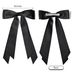 2 pezzi di clip in raso di seta con cinturino per capelli bianco nero, accessori per staffa per coda di cavallo, clip in metallo con fiocco per donna,_voghion.com