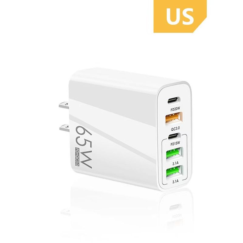 Unbeatable Quality 65W Multi-Port Double PD Charger Conforming To European 3usb Fast Charge Suitable For Iphone15/12 Iphone 13/14typec_voghion.com