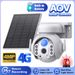Icsee Low Power Solar Surveillance Camera 4MP Color Infrared Night Vision Wireless Wifi PTZ Camera_voghion.com