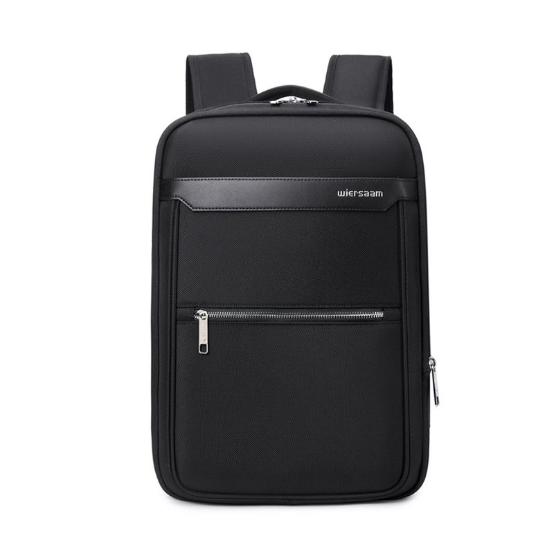Luxury Business Backpack For Men, Waterproof Expandable Travel Laptop Bag W/ USB Port, Large Capacity, Fits 17.4" Computer, Black_voghion.com