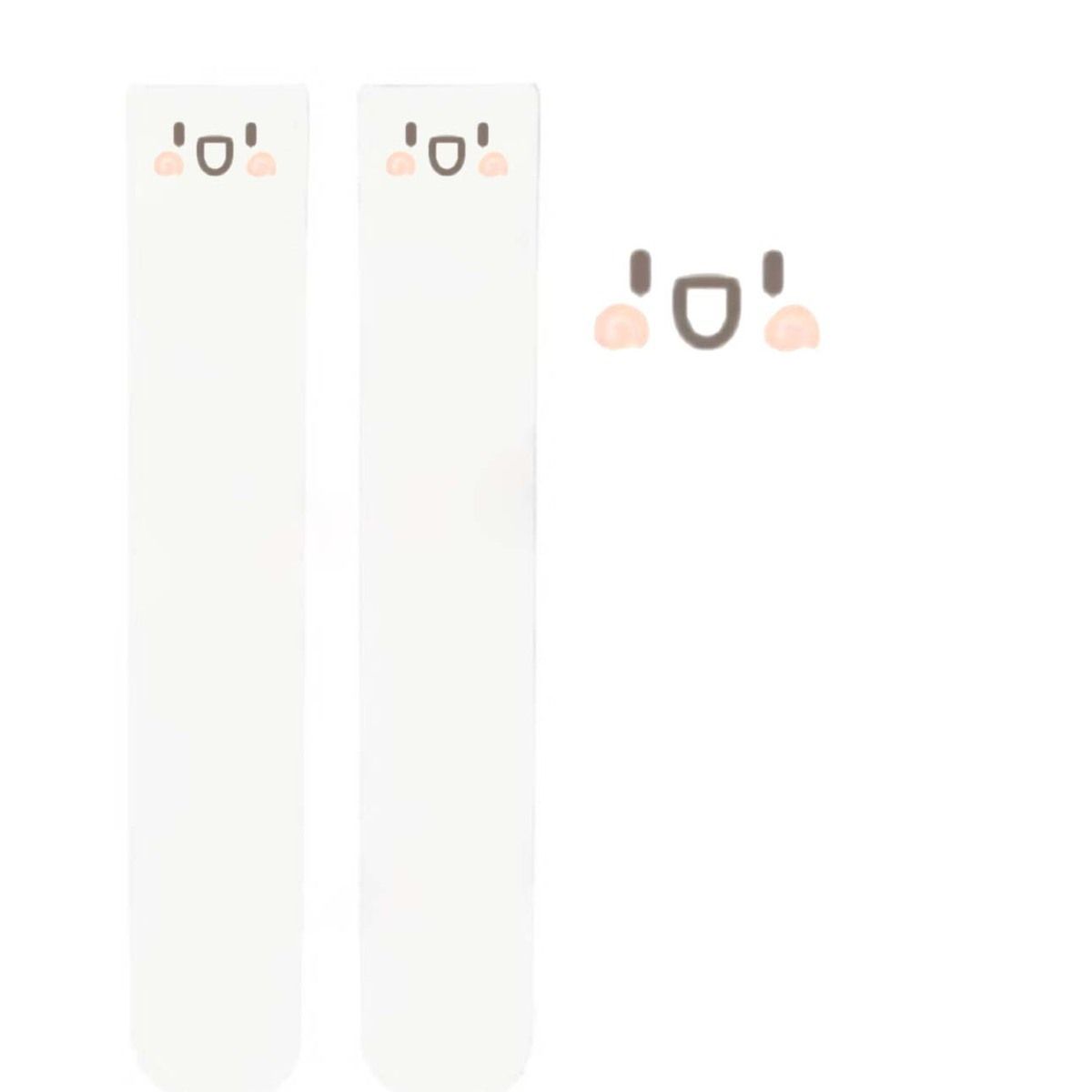 Calzini sopra il ginocchio carini e dolci stampati con la sottocultura, calze lunghe e alte nere Pure Desire Anime Expression_voghion.com