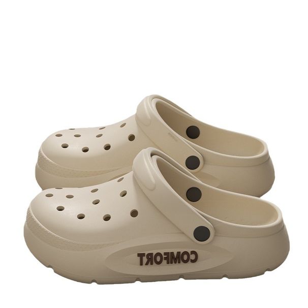 Außenloch EVA2025 Sommer Dicke Unterseite Herren Strand Zwei Tragen Sandalen Und Hausschuhe, Rutschfeste Gartenschuhe_voghion.com