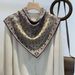 Mulberry Real Elegant Classical 65 Square For Women High-end Autumn Winter Versatile Silk Wool Scarf_voghion.com