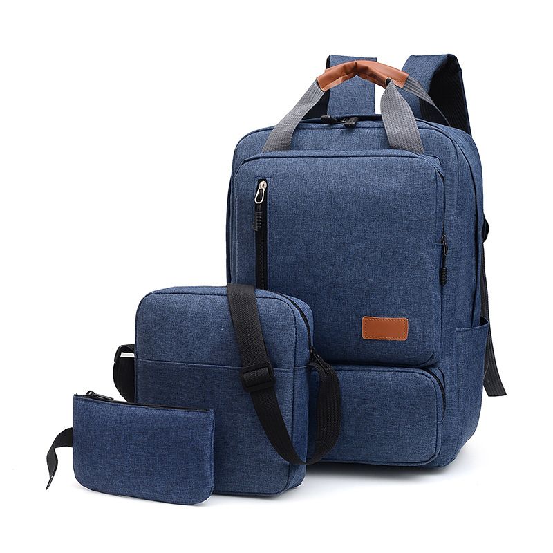 Ensemble de sacs pour hommes, sac à dos portable de 1,5 pouces, sac à dos portable de grande capacité pour étudiants, sac d'ordinateur multifonctionnel en trois pièces pour hommes_voghion.com