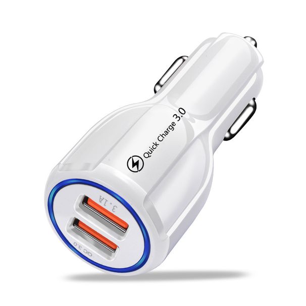 Ladegerät 3A Auto-Schnellladegerät Universal-Schnellladegerät USB-Adapter für iPhone 11 Pro 7 8 Samsung Xiaomi Mobiles Ladegerät_voghion.com