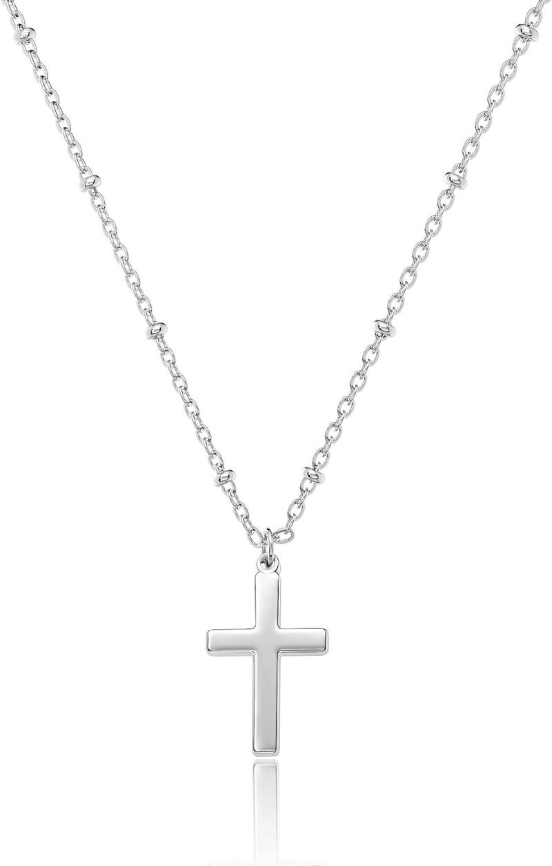 Nuova collana a forma di Y per donna, con catena a clavicola con croce laterale in zircone, semplice e versatile_voghion.com