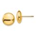 14k Polished 12mm Button Post Earrings_voghion.com