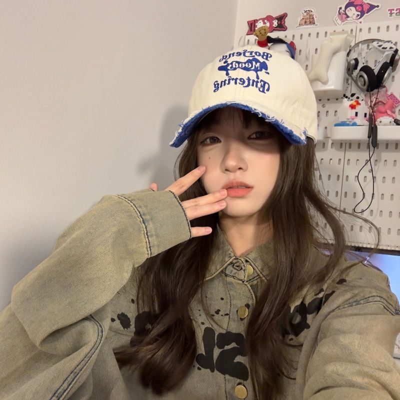 Holes And Old Baseball Caps For Children, Big Head Circumference, Versatile Face, Small Sunshade, Sun Protection, Peaked Caps, Male Tide_voghion.com