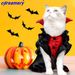 Cat Vampire Halloween Costume Holiday Dressing Up Cloak With Button For Kitten Small Dog Medium Outfit Cosplay Decoration Party Suit_voghion.com