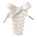 Αξεσουάρ παπουτσιών με ανοιχτό στόμα λευκό σχοινί κορδόνι, φαρδύ επίπεδο κορδόνι, ένα ζευγάρι φαρδιά κορδόνια 2cm_voghion.com