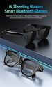 Lunettes connectées IA avec caméra 800 W, Bluetooth, traduction vidéo, lunettes de soleil pour hommes et femmes, appels Bluetooth, musique, tactile_voghion.com