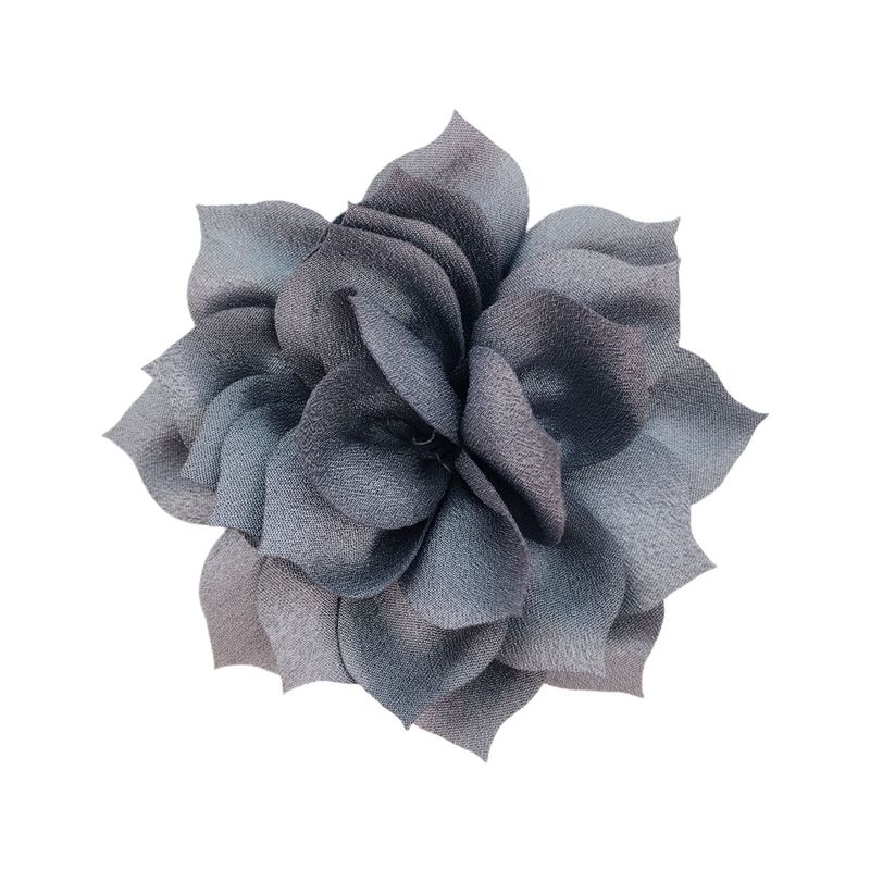1 pièce 8 cm en mousseline de soie couleur unie en forme de fleur_voghion.com
