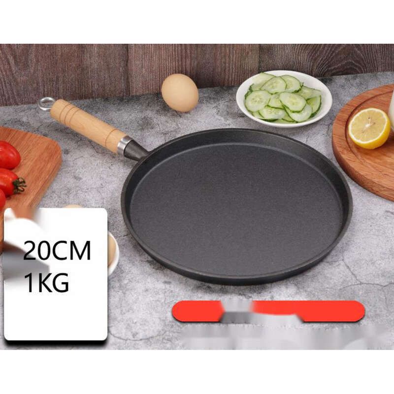 Thickened Cast Iron Flat Bottomed Pan Grilling Meat Without Coating Or Sticking, Specially Designed For Steak, Pancake_voghion.com