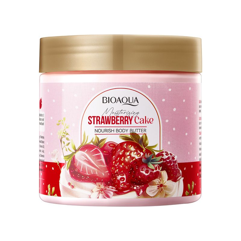 Body Lotion BIOAOUA Strawberry Cake Nourishing Body Butter 200g Autumn And Winter Butter_voghion.com