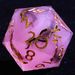 9 Polyhedral Resin D&D Set Of Dice Crimson Mist Oath For Dungeons Dragons RPG_voghion.com