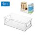 1/4pc Frigorifero Organizer Contenitori Impilabili Frigorifero Contenitore per Alimenti con Manico Plastica Trasparente Dispensa Cibo Congelatore Organizzatore Strumento_voghion.com
