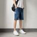 Jeansshorts Herren Sommer dünne lockere gerade Mode 2023 neue einfache lässige Stretchhose_voghion.com