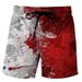 Men's 3D Watercolor Ink Digital Printing Men's Beach Pants Youth Casual Shorts _voghion.com