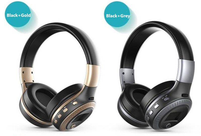 LCD Display Bluetooth Wireless Headphones with Microphone HiFi Stereo Helmet Noise Cancel For PC TV PS4 PS5 Phone Gamer Headsets_voghion.com