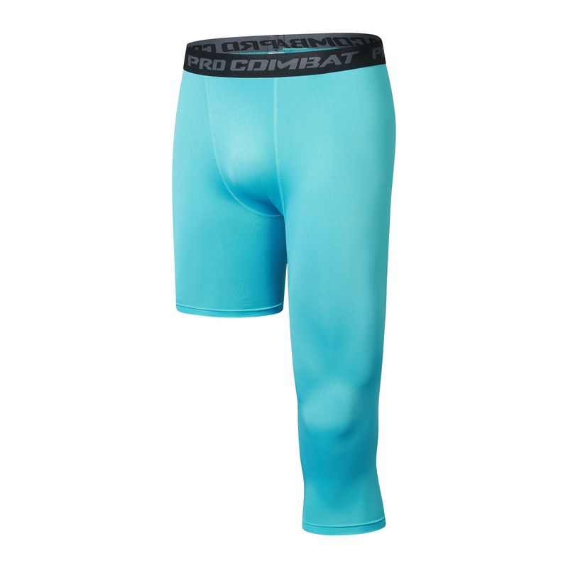 Herrenbekleidung Sorgfältig ausgewählte Sport-Schnelltrocknungshosen mit 50 % Einbeinstrumpfhosen für Herren, Basketball-Sporttrainings-Leggings, Laufhosen_voghion.com