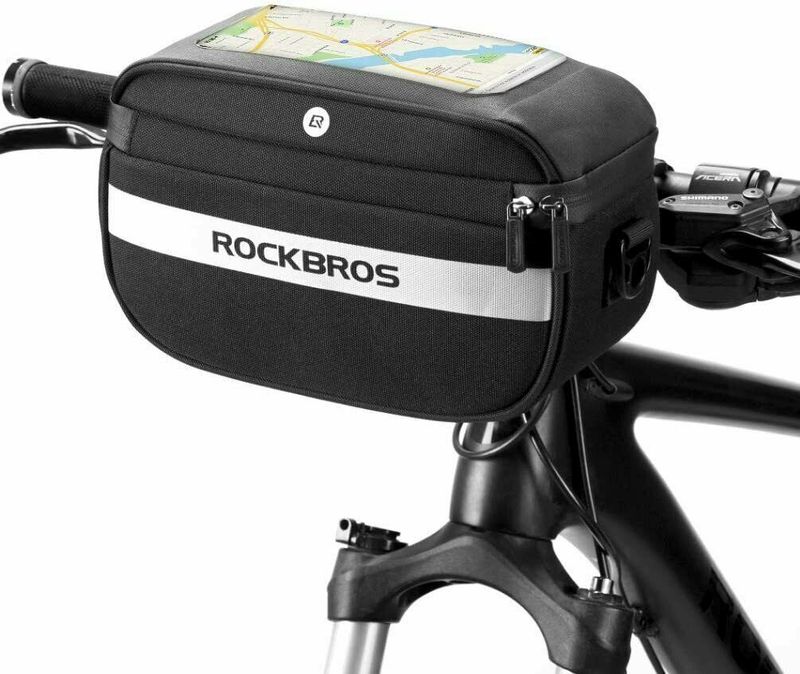 Borsa manubrio ROCKBROS, borsa bicicletta, cestino manubrio, cestino bicicletta, borsa spesa_voghion.com