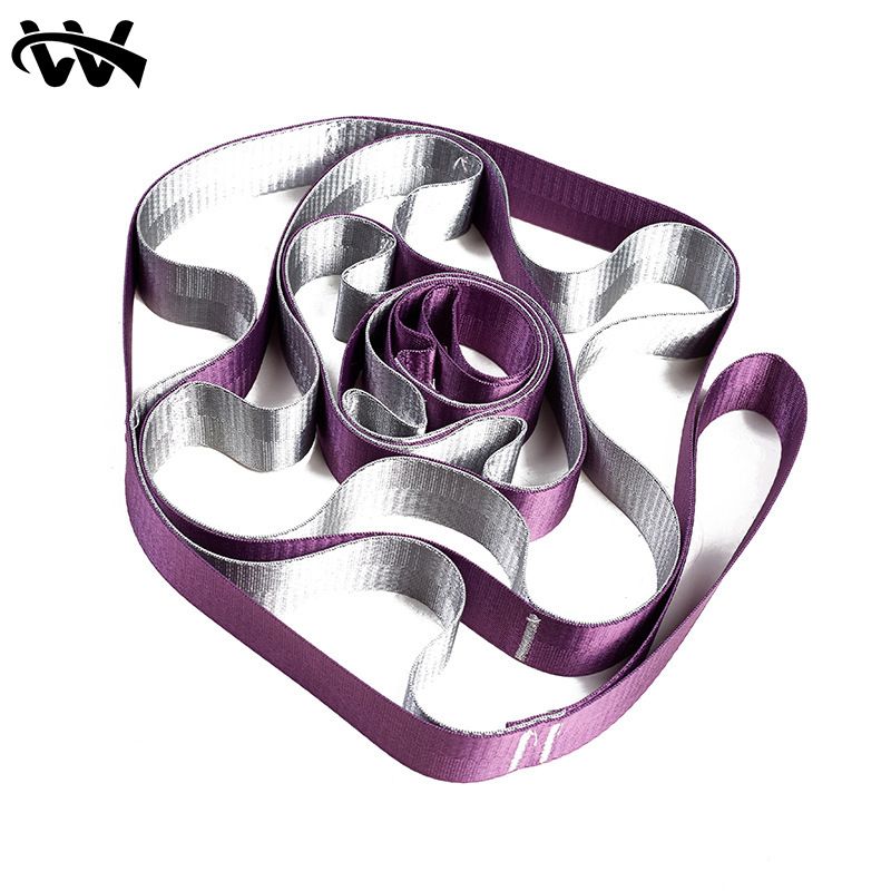 2.4 m Yoga Stretch Belt Open Shoulder Practice Back Yoga Pull Belt One Word Horse Stretch Rope Yoga Resistance Belt_voghion.com