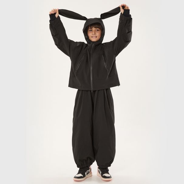 001 Tuta invernale per bambini, nuova giacca da sci calda antivento e impermeabile con orecchie di coniglio, per ragazzi e ragazze_voghion.com