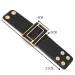 2022 Fashion Brindle Wide Leather Bracelet for Women Black White Geometric Metal Wrap Charm Jewelry Femme Gift_voghion.com