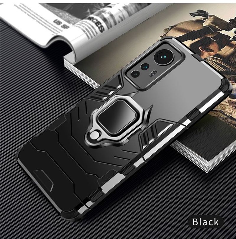 Rüstung Kickstand stoßfeste Hülle für Xiaomi 12 Lite 12X 12 9T 10T 11 11T Pro 11i 9 11 Lite 5G NE A2 A3 Lite Ringhalter C_voghion.com