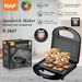 RAF domestico riscaldamento bifacciale sabbia multifunzionale tostatura pane waffle colazione hine_voghion.com