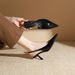 Mt-2 Einfache High Heels Dünne Ferse Neue Französisch Stil Elegante Spitz Flachen Mund Backless Einzelne Schuhe Frauen_voghion.com