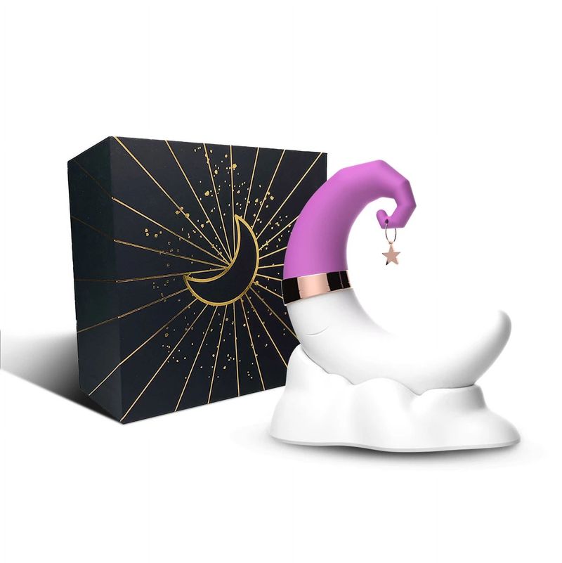 XBONP Private Vibrator, Moon Sucking Toy Sucking Vacuum Stimulator Moon Shape Sucking Vibrators, Waterproof_voghion.com