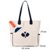 Canvas Zipper Racket Shoulder Handbag Printed Pickleball Bag_voghion.com