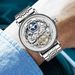 Automatisk herrklocka Rostfritt stål Stjärnklocka Mekanisk klocka Tourbillon Hollow Mekanisk herrklocka_voghion.com