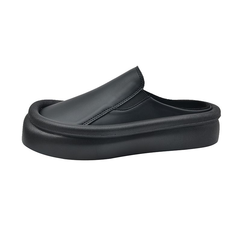 P Koreansk nisch Baotou Tofflor med tjocka sulor Dam S Sommar Ytterkläder New Ins Net Röd Casual All Match Beach Shoes_voghion.com