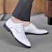 Suitable For All Seasons Genuine Leather Lace-Up Men's Business Formal Low Top Korean Style Performance Wedding Shoes_voghion.com