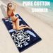 Printing Velvet Thickened Soft Water Absorbent Swimming Bathing Large Beach Towel 85*170_voghion.com