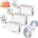 120W 4 Port USB C Charger PD3.0 Fast Charging Station Data Cable Wall Adapter For IPhone Samsung Xiaomi Redmi Huawei EU_voghion.com
