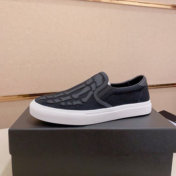1:1 Original Box Canvas Shoes Men Flat Breathable Slip-On No Lace Trendy Brand Lightweight Summer_voghion.com