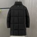 Koreanischer, langer, wattierter Mantel – Slim Fit Winterjacke mit gesteppter Isolierung (L-5XL, Schwarz)_voghion.com