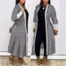 2022 Autumn Winter New Women's Long Sleeve Patchwork Loose Commuter Trench Coat_voghion.com