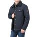 Herren-Winterjacke mit Fleecefutter und Sherpa-Kragen – Winddichter Mantel aus Baumwollmischung für Outdoor- und Freizeitkleidung (Khaki, Armeegrün, Marineblau)_voghion.com