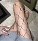 2025d New Trendy Sexy Plus Size Shiny Rhinestone Fishnet Tights Large Mesh Base Pantyhose_voghion.com