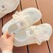 Little White Shoes Women's Skirt Shoes Breathable And Not Stuffy Feet Mesh Mesh Shoes Women's Ballet Style Moral Training Board Shoes_voghion.com