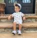 Kid's Clothing 2024 Spring and Summer New Children's Suit Short Sleeve Moon Print Shorts Two-piece Set_voghion.com