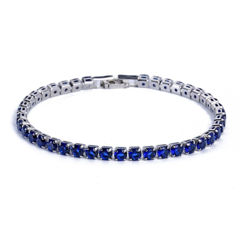 Copper micro inlaid 4.0 zircon bracelet with high-end feel, light luxury accessories, simple tennis chain for women_voghion.com