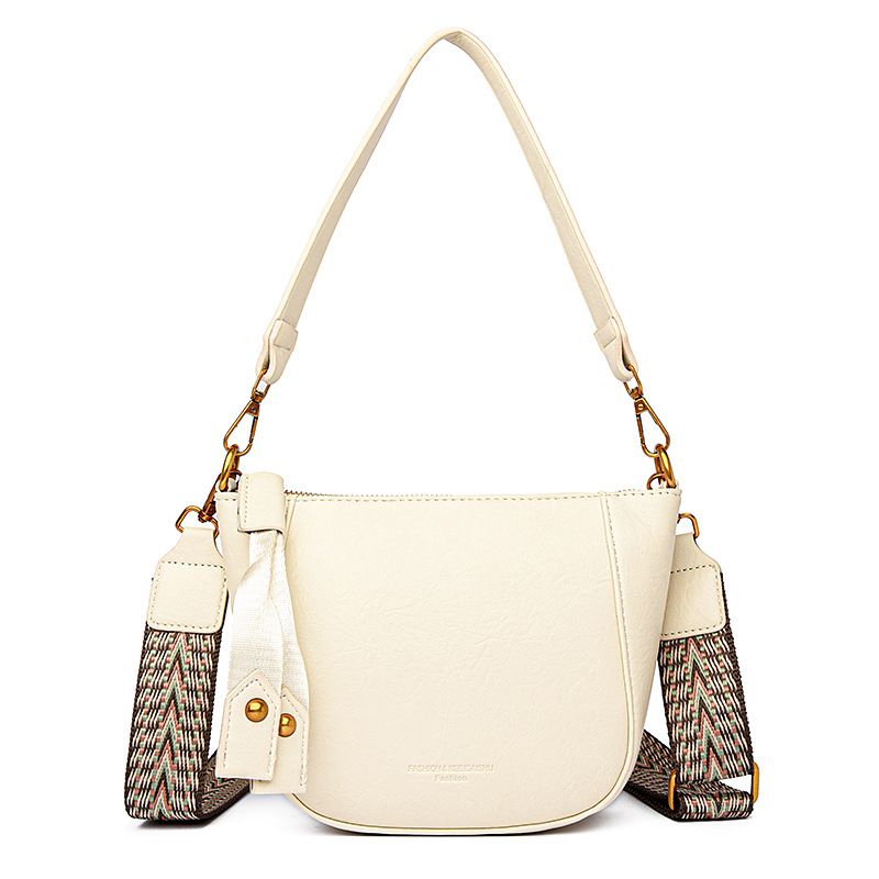 Borse da donna alla moda 2025, nuova borsa a secchiello con tracolla larga e versatile di nicchia_voghion.com