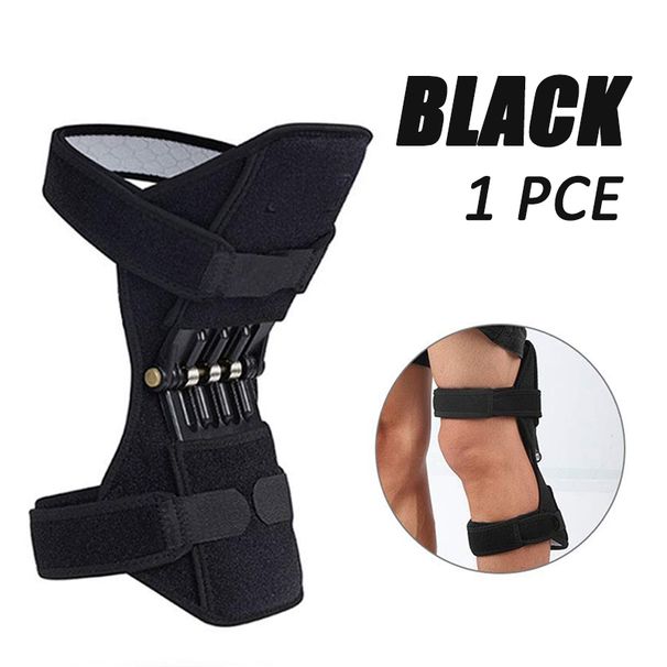 Knebeskyttelsesforsterker Kraftig justerbar knebeskytterstøtte Løfteledd Kraftig returfjærkraft for treningsstudio Løping Gåing_voghion.com