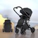 Hohe sitzposition zwei weg push-kinderwagen hohe ansicht licht klapp sechs baby artefakt kinderwagen vier räder_voghion.com